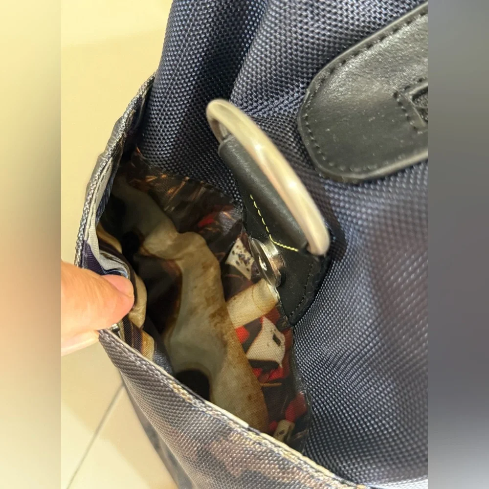 Robert Graham Blue and Black Camouflage Duffel Bag